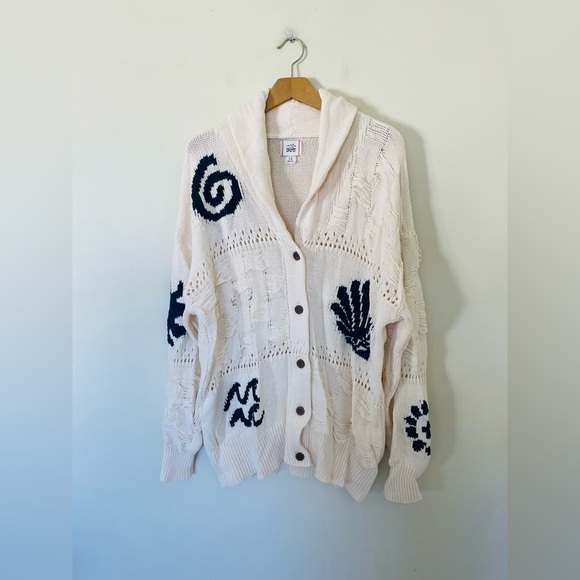 NWOT $129 Urban Outfitters BDG Martha Beach Cardigan L - Picture 4 of 10
